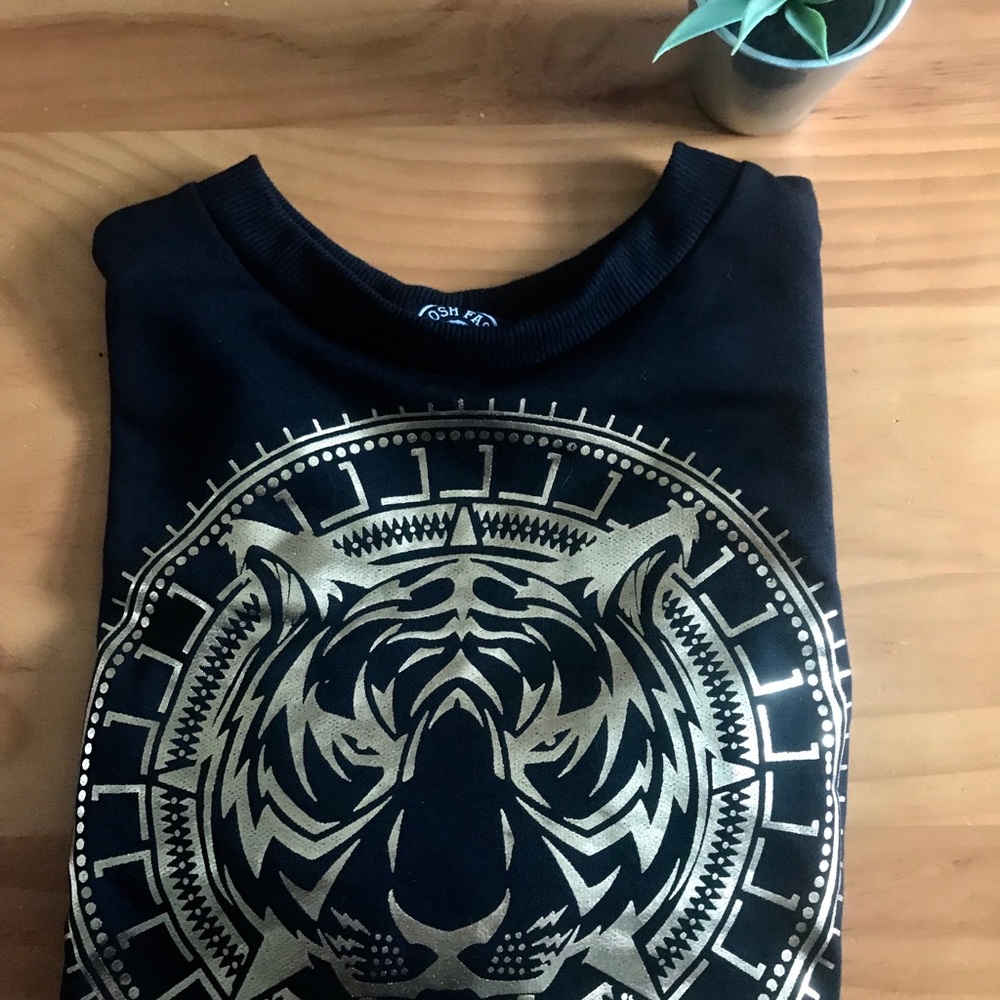 NWOT crew neck crop sweater